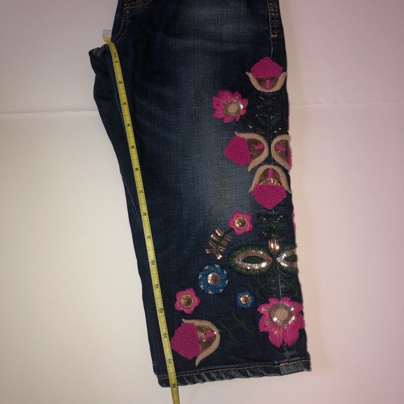 Dsquared2 Cropped jeans Embroidery + Long sleeve shirt. Girls Size 10 - Picture 15 of 16